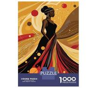 Puzzle De 1000 Pièces pour Adolescents African American Woman Art Print-1 Puzzles pour Adultes Jeux Familiaux Améliorent La Mémoire Jeu Stimulant Cadeaux 52x38cm/1000pcs