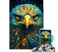 Puzzle de 1000 pièces pour Adolescents Aigle néon Sauvage Jeu Familial Décoration Murale Difficile et Stimulant (Dimensions 38x52cm)