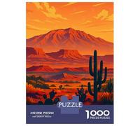 Puzzle De 1000 Pièces pour Adolescents Albuquerque New Mexico Travel Poster Puzzles pour Adultes Jeux Relaxants, Amusants Et Humoristiques, Idéal comme Cadeau 38x26cm/1000pcs