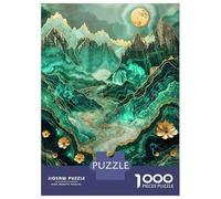Puzzle De 1000 Pièces pour Adolescents Alpine Meadow Kintsugi Art Puzzles pour Adultes Découpe De Précision Stimule Le Cerveau Jeu Amusant Et Stimulant pour Toute La Famille 52x38cm/1000pcs