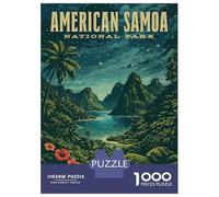 Puzzle De 1000 Pièces pour Adolescents American Samoa National Park Vintage Puzzle pour Adolescents Analyse Et Logique Difficile Et Stimulant, Idéal comme Cadeau 70x50cm/1000pcs