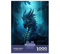 Puzzle De 1000 Pièces pour Adolescents Ancient Blue Dragon Jeu De Réflexion Amusant Et Humoristique, Cadeau Unique pour Un Anniversaire Ou Noël 70x50cm/1000pcs