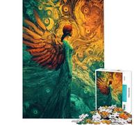 Puzzle de 1000 pièces pour Adolescents Ange Art Mixte Post-impressionnisme Puzzle pour Adultes Jeux relaxants Décoration Parfaite Cadeaux Uniques pour Anniversaire et Noël (Dimensions 38x52cm)