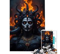 Puzzle de 1000 pièces pour Adolescents Ange de la Mort Démon Femme Jeu Relaxant Jouet Jeu intellectuel Cadeau d'anniversaire Une œuvre d'art (Dimensions 50x75cm)