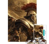Puzzle de 1000 pièces pour Adolescents Angel Spartan Puzzle de 1000 pièces Jouet de décoration intérieure défi Stimulant Cadeau de Noël ou d'anniversaire (38x26cm)