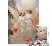 Puzzle de 1000 pièces pour Adolescents Anges Jeu Anti-Stress Cadeau d'anniversaire Jeu Relaxant Niveau Difficile et Stimulant Dimensions 50x75cm