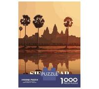 Puzzle De 1000 Pièces pour Adolescents Angkor Wat SIEM Reap Travel Puzzles pour Adultes Analyse Et Logique Chaque Pièce Est Unique - Casse-tête Jeux De Société Familiaux 38x26cm/1000pcs