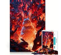 Puzzle de 1000 pièces pour Adolescents Apocalypse des Lapins Jeu de Loisirs créatifs et cognitifs Décoration de Noël pour la Maison (38x26cm)
