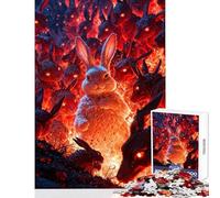 Puzzle de 1000 pièces pour Adolescents Apocalypse des Lapins Jeu Impossible Défi Difficile Décoration intérieure Jouet Stimulant à compléter (38x26cm)