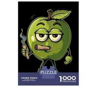 Puzzle De 1000 Pièces pour Adolescents Apple Cannabis Puzzle Anti-Stress, Amusant Et Original, Cadeau Unique pour Un Anniversaire Ou Noël 38x26cm/1000pcs