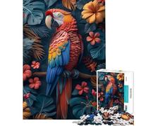 Puzzle de 1000 pièces pour Adolescents Ara dans Un Paradis Tropical Activités Amusantes à la Maison Jeu éducatif Familial pour Les 14 Ans et Plus 38x26cm