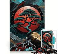 Puzzle de 1000 pièces pour Adolescents,Arbre bonsaï,Art Kintsugi,Bords précis,Jeu de logique,Moment de détente et de Divertissement,Cadeau Artistique de Noël (38x52cm)