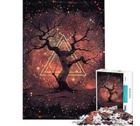 Puzzle de 1000 pièces pour Adolescents Arbre de la Sagesse étoilé Jeu de réflexion Stimulant pour Adultes pour Les Amis et la Famille (38x26cm)