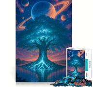 Puzzle de 1000 pièces pour Adolescents Arbre de Vie céleste Jeu de logique et de Loisirs Cadeau d'anniversaire Artistique (50x75cm)