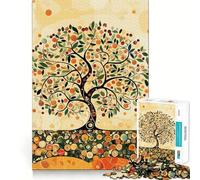 Puzzle de 1000 pièces pour Adolescents Arbre de Vie Style Gustav, Ajustement Parfait, Jeu, compétences mentales, Divertissement, Loisirs, décoration de Noël (38x26cm)