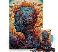 Puzzle de 1000 pièces pour Adolescents Arbre et Femme Découpe précise Jeu de Concentration Amusant et Relaxant Cadeau d'anniversaire Original (50x75cm)