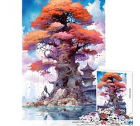 Puzzle de 1000 pièces pour Adolescents Arbre Mystique géant Jeu Pratique activités familiales décoration intérieure Jouet Stimulant à compléter (38x52cm)