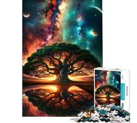Puzzle de 1000 pièces pour Adolescents Arbre Spatial Antique Jeu Manuel Difficile Stimule Le Cerveau (38x26cm)