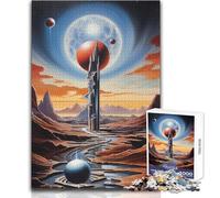 Puzzle de 1000 pièces pour Adolescents - Architecture Extraterrestre - Jeu Facile et éducatif pour Toute la Famille - Dimensions : 50x75cm