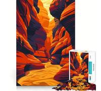Puzzle de 1000 pièces pour Adolescents,Arizona Antelope Canyon,découpe Lisse,Jeu de logique,Moment de détente,Cadeau d'anniversaire (38x26cm)