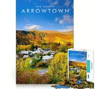 Puzzle de 1000 pièces pour Adolescents,Arrowtown City,Jeu Amusant et Facile à Assembler,idéal pour stimuler l'esprit et Passer Un Bon Moment,ou pour décorer Pendant Les fêtes (38x52cm)