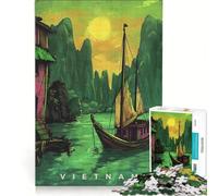Puzzle de 1000 pièces pour Adolescents Art de Propagande vietnamien Jeu Impossible décoration intérieure Collection d'artistes Beaux-Arts 38x26cm