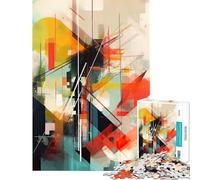 Puzzle de 1000 pièces pour Adolescents Art Moderne Abstrait Jouet éducatif et Relaxant Une œuvre d'art Cadeau d'anniversaire (Taille 38x26cm)
