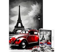 Puzzle de 1000 pièces pour Adolescents Art Urbain Parisien Décoration Murale Cadeau Amusant Jeu de réflexion Renforce l'amour de Couple Dimensions 38x52cm