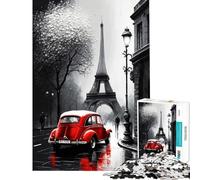 Puzzle de 1000 pièces pour Adolescents Art Urbain Parisien Jeu de réflexion Stimulant et décoration intérieure (Dimensions 38x26cm)