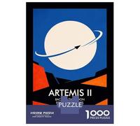 Puzzle De 1000 Pièces pour Adolescents Artemis II Space Mission Puzzles pour Adultes - Jeu De Réflexion Difficile Et Stimulant À Compléter 38x26cm/1000pcs