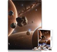 Puzzle de 1000 pièces pour Adolescents - Astéroïdes dans l'espace - Jeu intellectuel pour améliorer la mémoire - Cadeau d'anniversaire - Dimensions:38x52cm