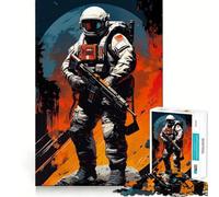 Puzzle de 1000 pièces pour Adolescents,Astronaute dans l'espace,découpe soignée,Jeu cognitif,Jouet pour Passer Le Temps,Cadeau apaisant de Noël (38x52cm)