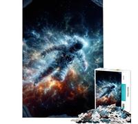 Puzzle de 1000 pièces pour Adolescents Astronaute dans Une nébuleuse Activités Amusantes à la Maison pour des Jeux familiaux Amusants Convient aux 14 Ans et Plus (50x75cm)