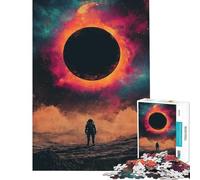 Puzzle de 1000 pièces pour Adolescents Astronaute et Trou Noir inspiré des Films interstellaires Un défi à relever pour Apprendre en Famille à partir de 14 Ans (38x26cm)