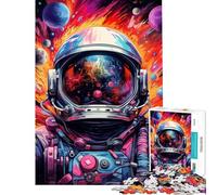 Puzzle de 1000 pièces pour Adolescents Astronaute l'espace est Sauvage Jeu Familial pour Adultes Défi éducatif d'assemblage de Motifs (Dimensions 38x52cm)