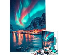 Puzzle de 1000 pièces pour Adolescents Aurore boréale Idéal pour Un Anniversaire ou Noël Une œuvre d'art Jeu Relaxant à partir de 14 Ans (38x26cm)