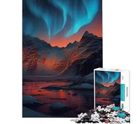 Puzzle de 1000 pièces pour Adolescents Aurore boréale Idéal pour Un Anniversaire ou Noël Une œuvre d'art Jeu Relaxant à partir de 14 Ans (38x26cm)