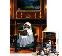 Puzzle de 1000 pièces pour Adolescents avec des fantômes et des Pages à Assembler soi-même Jeu éducatif idéal comme Cadeau d'anniversaire ou pour décorer Un Bureau Dimensions 38x52cm