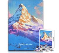 Puzzle de 1000 pièces pour Adolescents, Aventure au Cervin, Jeu éducatif Familial pour améliorer la mémoire, Cadeau d'anniversaire, Dimensions 38x52cm