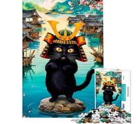 Puzzle de 1000 pièces pour Adolescents Aventure du Chat samouraï idéal pour Un Anniversaire ou Noël Niveau de difficulté Difficile Jeu Familial pour Les 14 Ans et Plus (38x26cm)