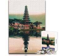 Puzzle de 1000 pièces pour Adolescents,Bali,Indonésie,Jeu Impossible,Cadeau pour Femmes,Cadeau de Noël Secret,Format 50x75cm