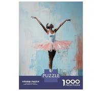 Puzzle De 1000 Pièces pour Adolescents Ballet Dancer in Pink Tutu Serene Elegance Ballerinas Reflection Puzzle pour Adultes - Jouet Anti-Stress - Améliore La Mémoire - Défi Éducatif 52x38cm/1000pcs