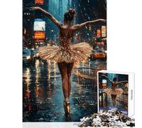 Puzzle de 1000 pièces pour Adolescents Ballet sous la Pluie Jeu Impossible décoration Parfaite Jouet éducatif Cadeau Anti-Stress (38x52cm)