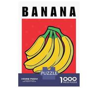 Puzzle De 1000 Pièces pour Adolescents Banana Pop Art Minimalist Kitchen Poster Puzzle pour Adultes Jeux Relaxants Découpe De Précision Difficile Et Stimulant 52x38cm/1000pcs