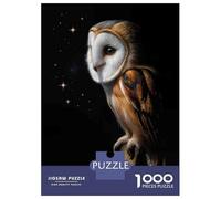 Puzzle De 1000 Pièces pour Adolescents Barn Owl Wall Art Print Puzzle pour Adultes Jouet Décoration Murale Cadeaux pour Femmes Interaction Parent-Enfant 38x26cm/1000pcs