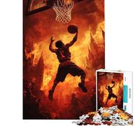 Puzzle de 1000 pièces pour Adolescents Basketball en Enfer Un Jeu éducatif Familial Stimulant à compléter à partir de 14 Ans (50x75cm)