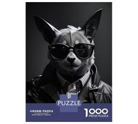Puzzle De 1000 Pièces pour Adolescents Bat Agent Funny Puzzles pour Adolescents - Jeu Manuel - Une Œuvre d'art - Cadeaux Uniques pour Un Anniversaire Ou Noël 52x38cm/1000pcs