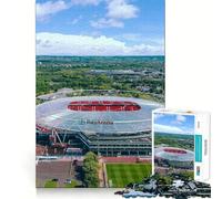 Puzzle de 1000 pièces pour adolescents Bayer Leverkusen Stade - Facile à manier - Amusement pour les loisirs entre les temps libres (50 x 75 cm)