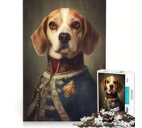 Puzzle de 1000 pièces pour Adolescents Beagle Baroque, Jeux de Famille, améliore la mémoire, avec Poster et fiche de Questions Assortis 38x26cm