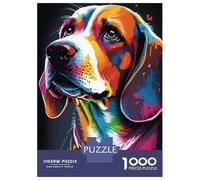 Puzzle De 1000 Pièces pour Adolescents Beagle Style 3 Puzzles pour Adolescents - Jeu Manuel - Une Œuvre d'art - Cadeaux Uniques pour Un Anniversaire Ou Noël 38x26cm/1000pcs